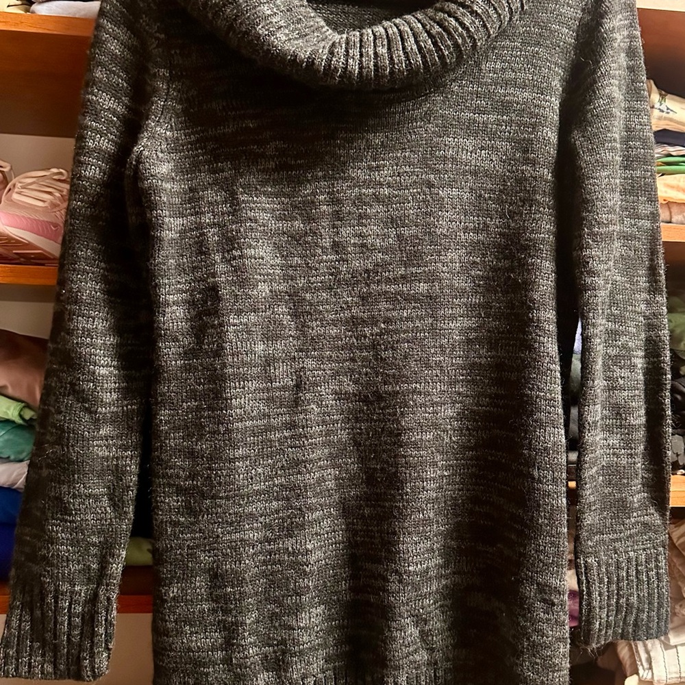 AB Studio Charcoal Turtleneck Sweater